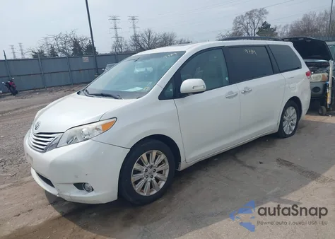 2013 Toyota Sienna Limited 7 Passenger из США, поврежденный, VIN 5TDDK3DC3DS052937